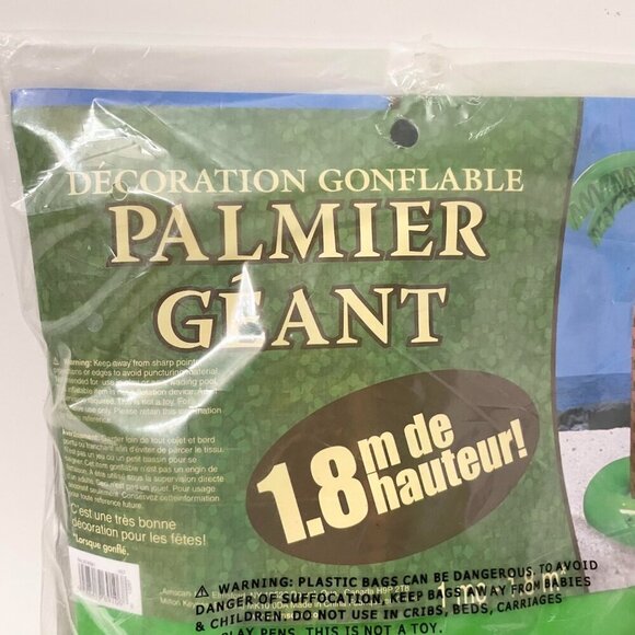 Inflatable Jumbo Palm Tree Decoration 6 Feet Tall - Picture 8 of 13
